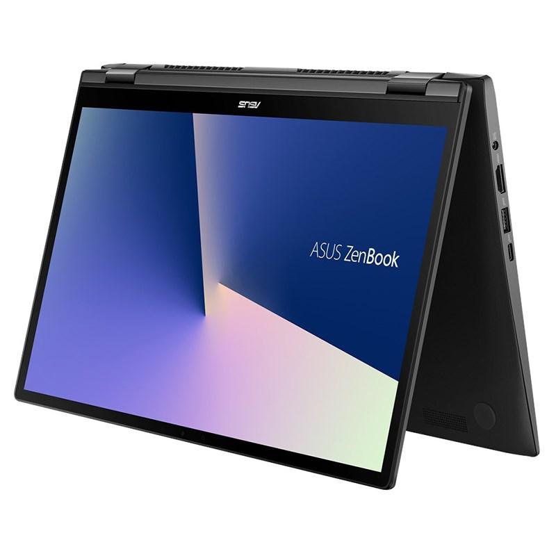 Asus Zenbook Flip 14 UX463FA showcasing its sleek design and touchscreen display.